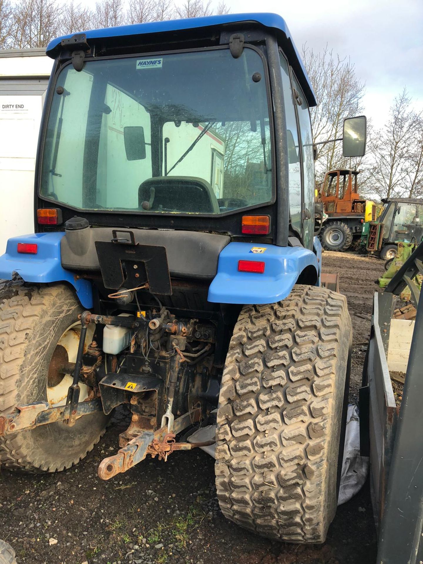 NEW HOLLAND TS45D COMPACT TRACTOR BLUE, ENGINE TURNS WITH COMPRESSION BUT WONT FIRE, ONLY 1491 HOURS - Image 4 of 7