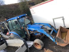 NEW HOLLAND TS45D COMPACT TRACTOR BLUE, ENGINE TURNS WITH COMPRESSION BUT WONT FIRE, ONLY 1491 HOURS