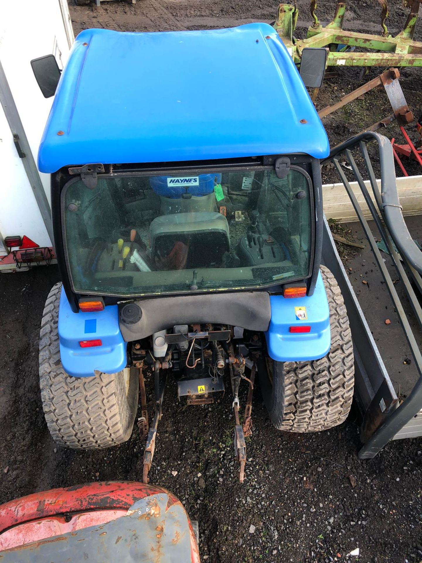 NEW HOLLAND TS45D COMPACT TRACTOR BLUE, ENGINE TURNS WITH COMPRESSION BUT WONT FIRE, ONLY 1491 HOURS - Image 3 of 7