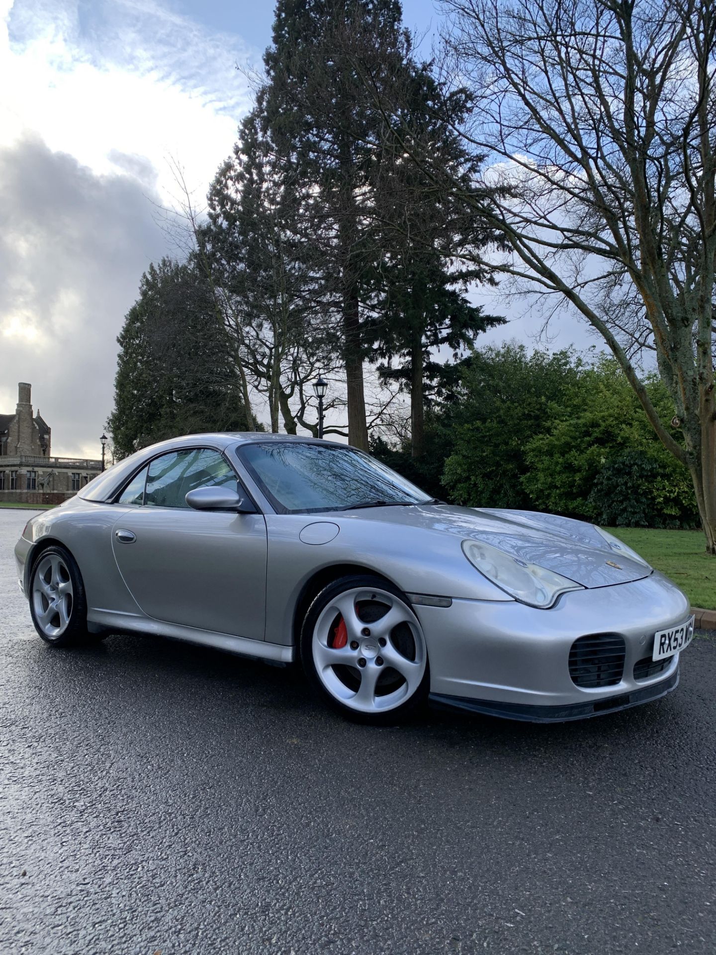 2003/53 REG PORSCHE 911 CARRERA 4S TIP S 3.6L PETROL SILVER CONVERTIBLE, SHOWING 3 FORMER KEEPERS