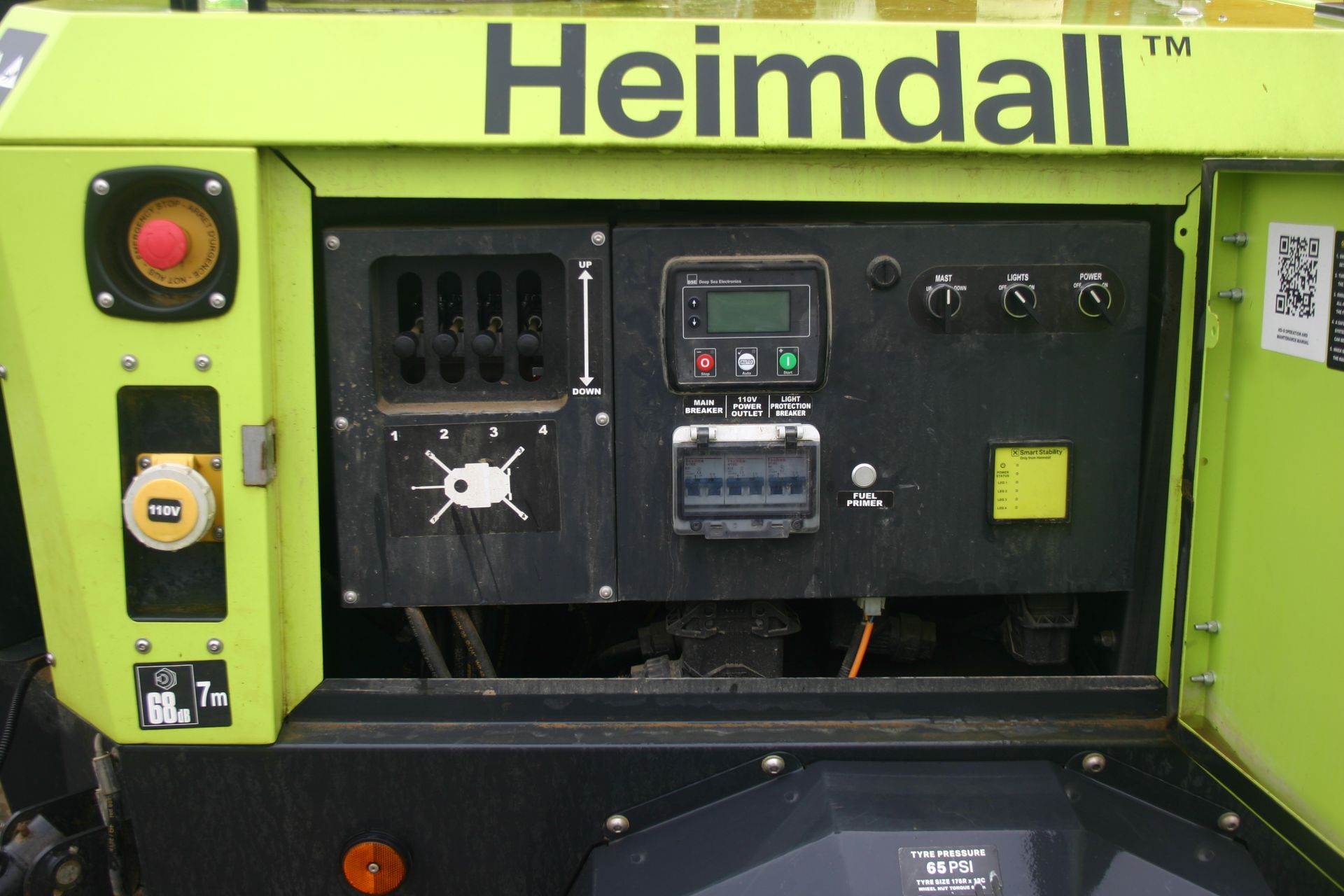 HEIMDALL HD-S SINGLE AXLE TOWABLE LIGHTING TOWER, YEAR 2016, YANMAR K48 ENGINE *PLUS VAT* - Image 5 of 9