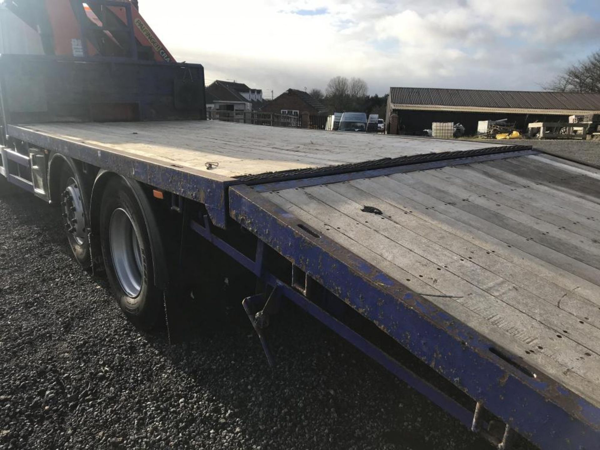 2006/06 REG SCANIA P270 6X2 PLANT LORRY WITH PALFINGER PK27002 CRANE 27 TON METER HIAB BEAVERTAIL - Image 5 of 26