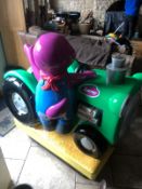 Barney The Dinosaur Green / Purple Coin Operated Car Kids Ride On Car *Plus Vat*