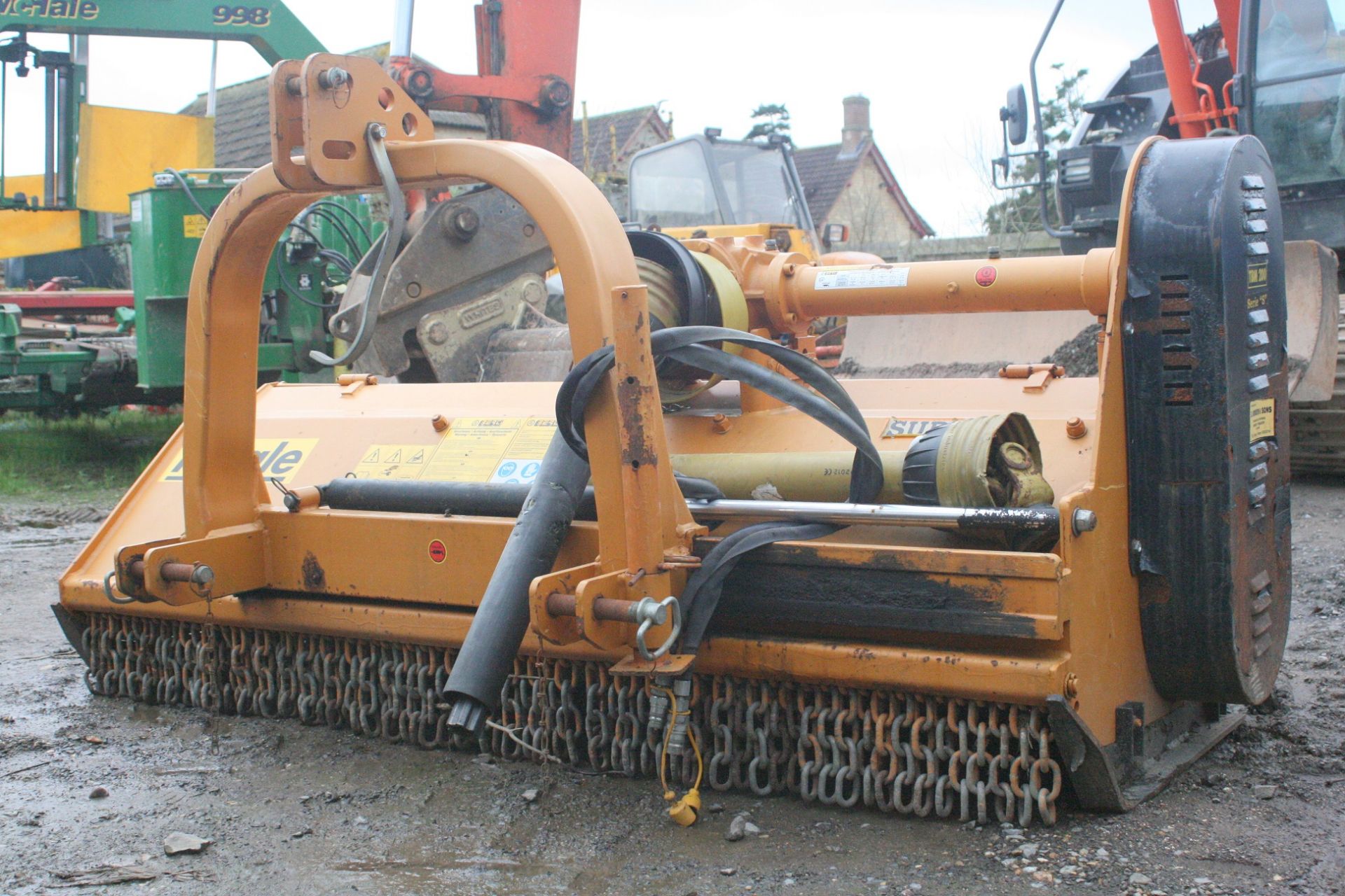 TEAGLE TBM 200 BECCI SUPER SERIES HYDRAULIC OFFSET FLAIL MOWER, HARDLY USED *PLUS VAT* - Image 2 of 7