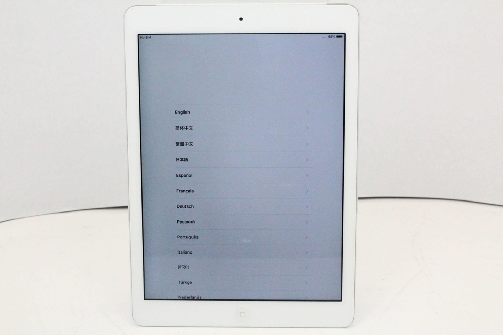 APPLE IPAD AIR 1ST GEN. 16GB, WIFI + CELLUAR (UNLOCKED) 9.7IN - WHITE / SILVER *PLUS VAT*