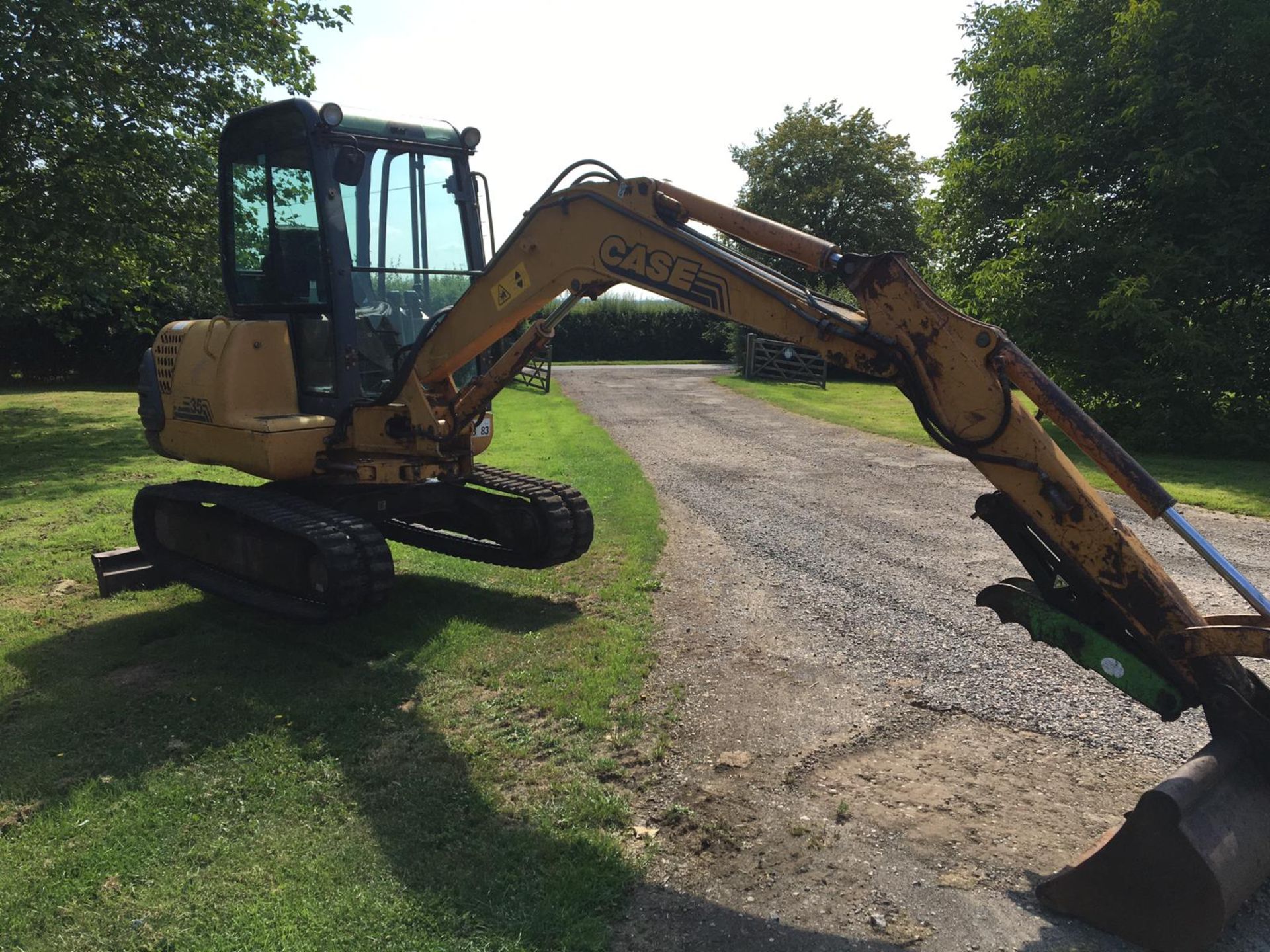 CASE CX35 3.5 TON TRACKED MINI DIGGER / EXCAVATOR 1 X BUCKET, RUNS, WORKS AND DIGS *NO VAT* - Image 5 of 9