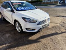 2018/68 REG FORD FOCUS TITANIUM TDCI 1.5 DIESEL 5DR HATCHBACK, SHOWING 2 FORMER KEEPERS *NO VAT*