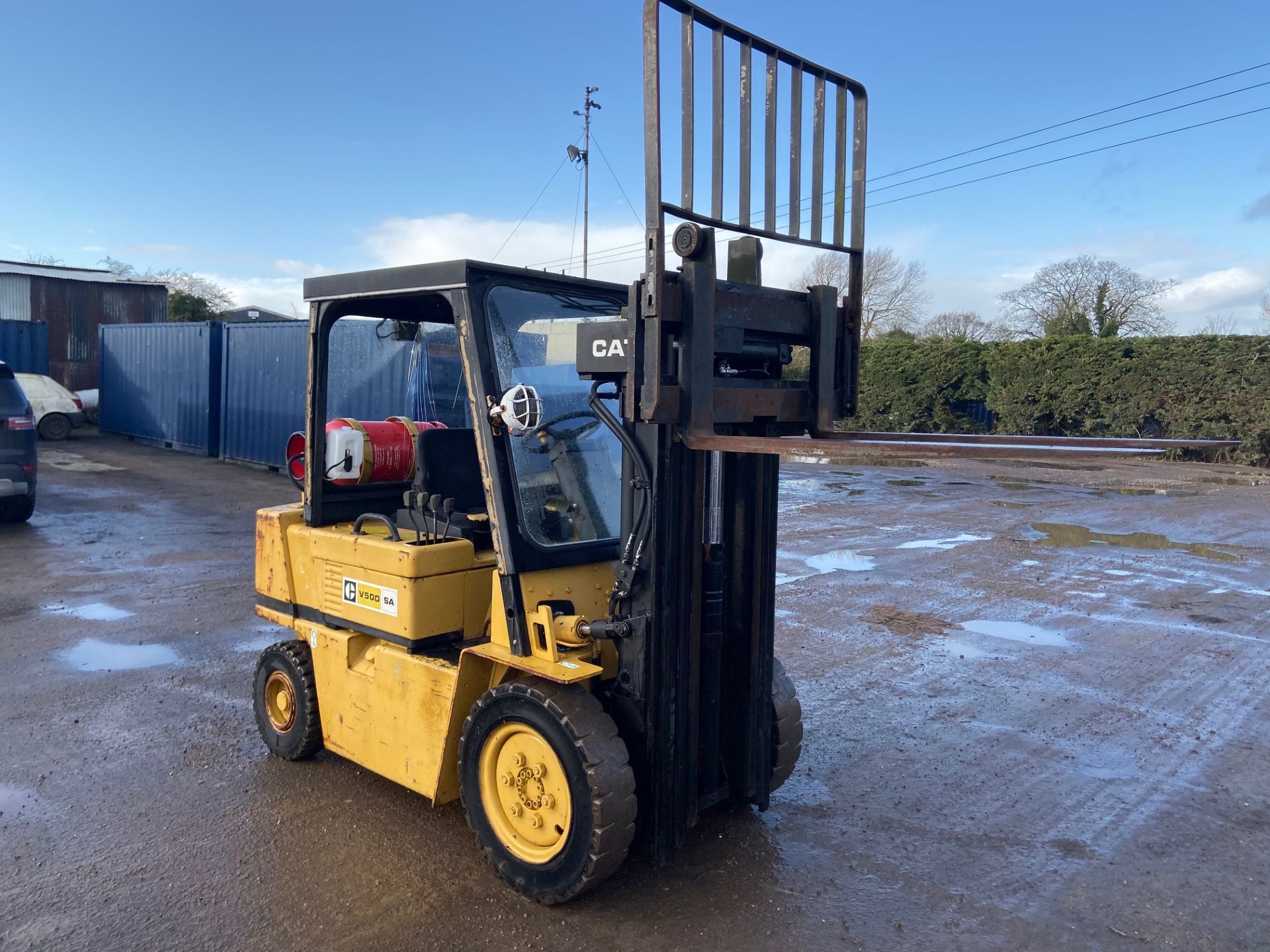 CAT V50D GAS FORKLIFT, CONTAINER SPEC MAST, 4 METER LIFT HEIGHT, ORIGINAL CONDITION *PLUS VAT*