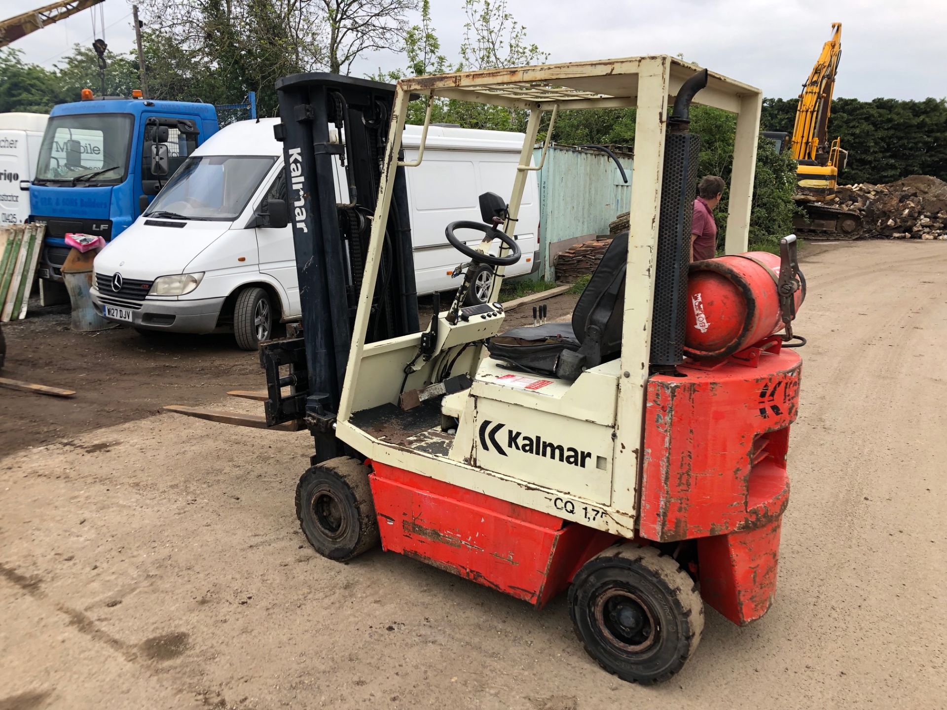 KALMAR 1.75 TON GAS FORKLIFT, GOOD TRANSMISSION, AND HYDRAULICS *PLUS VAT* - Image 3 of 5