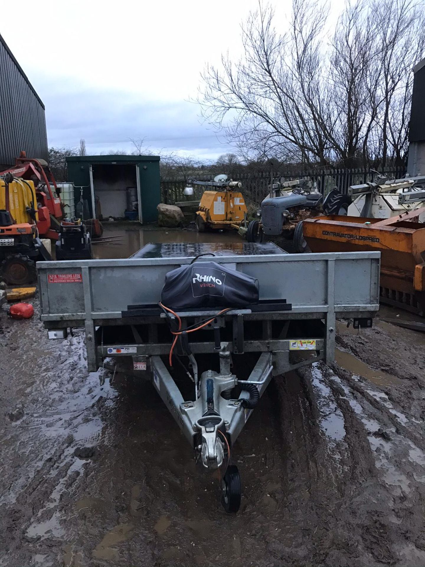 IFOR WILLIAMS TRI-AXLE FLATBED TRAILER WITH WINCH, YEAR 2019 *PLUS VAT* - Image 2 of 6