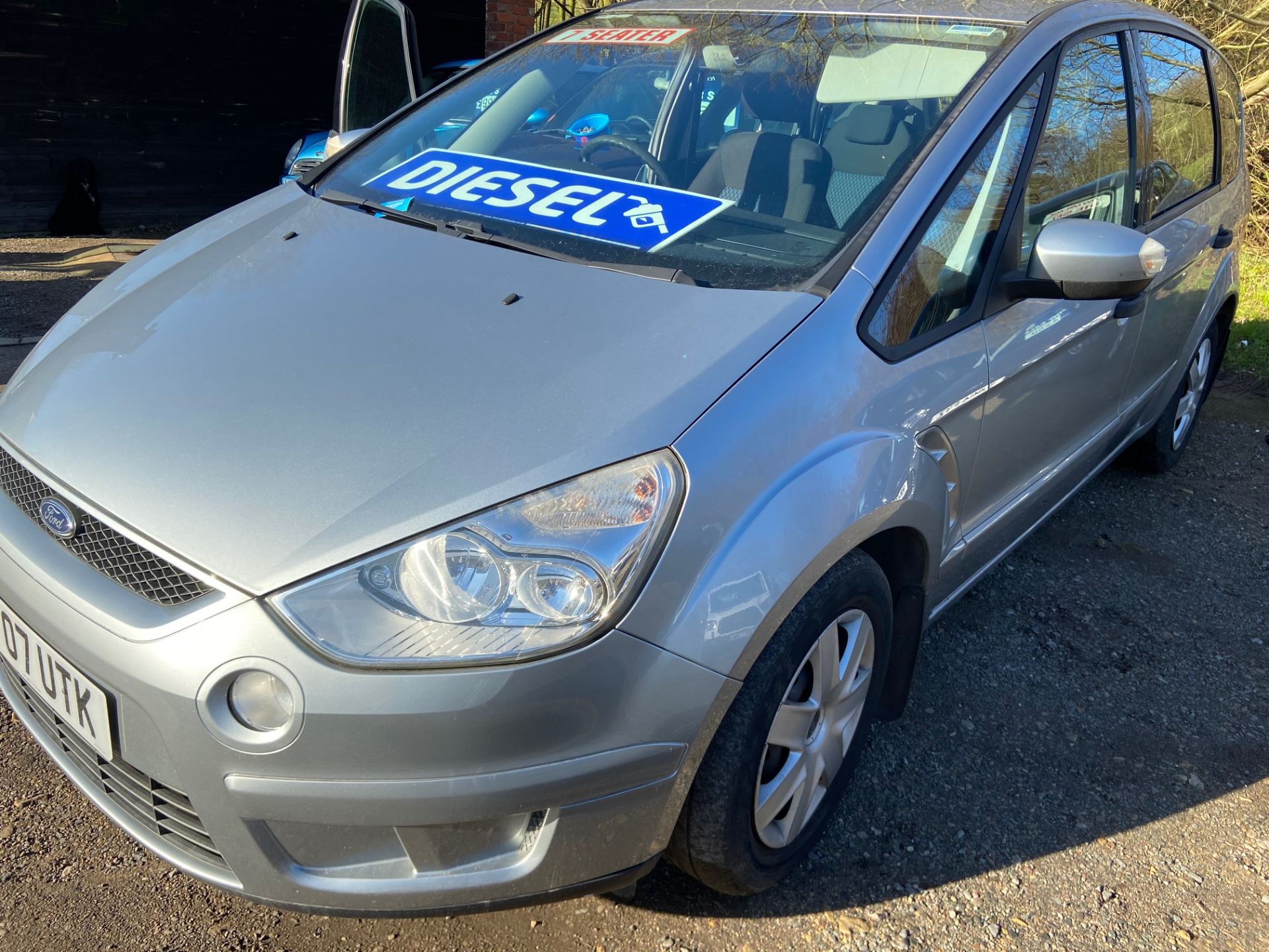 2007/07 REG FORD S-MAX LX TDCI 5G 7 SEATER 1.8 DIESEL SILVER MPV, SHOWING 1 FORMER KEEPER *NO VAT* - Image 4 of 9