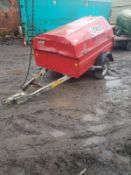 1000L BUNDED DIESEL BOWSER WORKING MANUAL PUMP, GOOD TYRES *NO VAT*