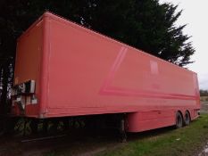 2003 CARTWRIGHT 13.6M TWIN AXLE BOX TRAILER *PLUS VAT*