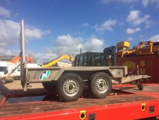 INDESPENSION TWIN AXLE PLANT TRAILER 8X4, PERFECT FOR 1.5 TON EXCAVATOR *PLUS VAT*