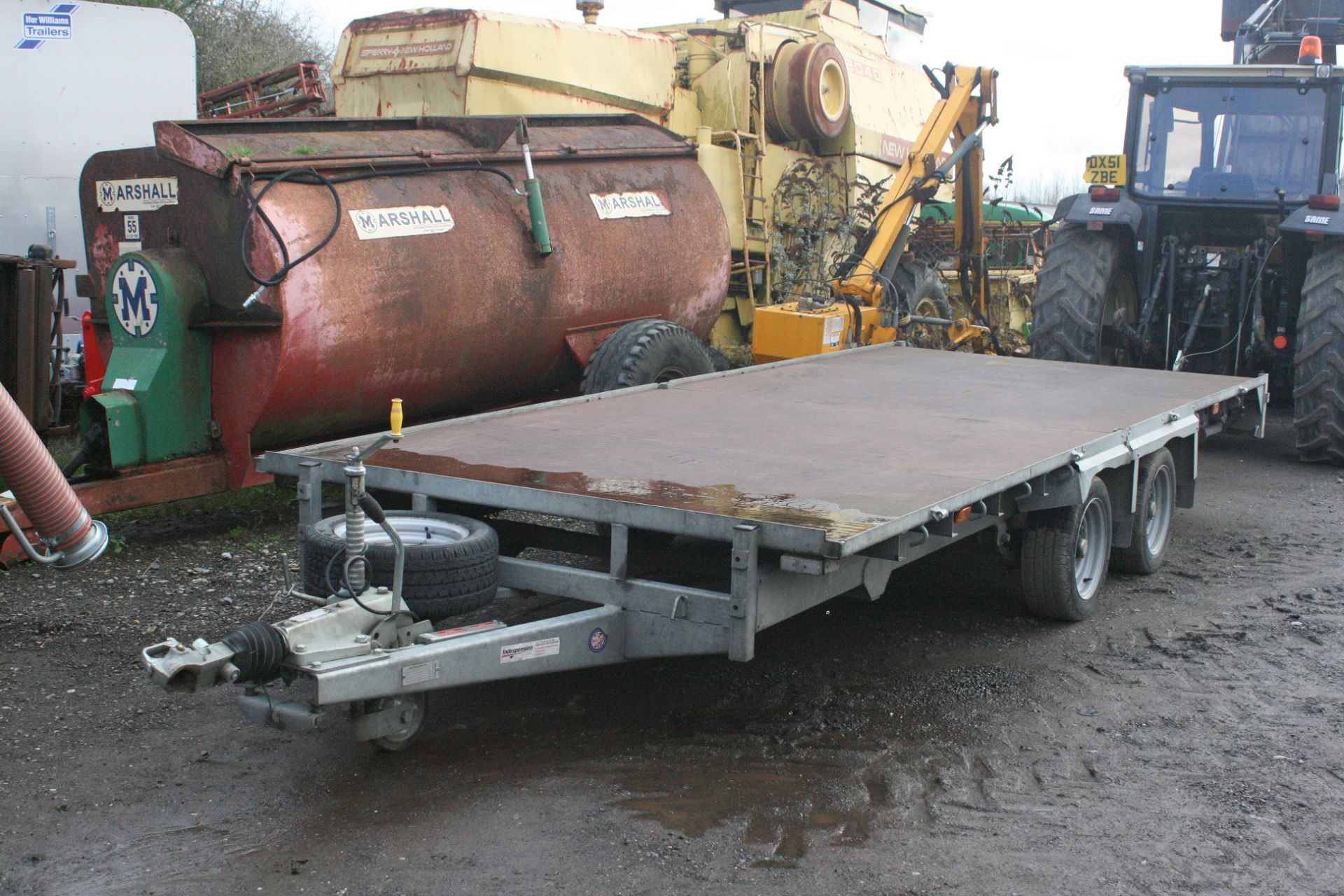 INDESPENSION E11 3500 KG TWIN AXLE TRAILER, YEAR 2007, C/W REAR LEGS AND RAMPS *PLUS VAT* - Image 2 of 8