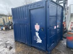2011 45 KVA CONTAINERISED GENERATOR GENSET 10FT LOCKABLE CONTAINER WITH FUEL BOWSER, RUNS WORKS