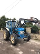 1990/G REG FORD NEW HOLLAND 7610 BLUE TRACTOR, C/W FRONT LOADER, SHOWING 1 FORMER KEEPER *PLUS VAT*