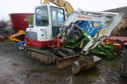 TAKEUCHI TB228 TRACKED CRAWLER COMPACT EXCAVATOR / DIGGER, YEAR 2012, ONE OWNER FROM NEW *PLUS VAT*