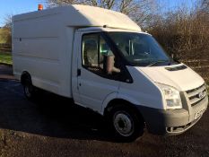 2009/09 REG FORD TRANSIT 100 T350M RWD 2.4 DIESEL BOX VAN C/W COMPRESSOR & ELECTRICS *PLUS VAT*