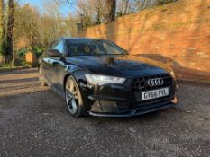 2016/66 REG AUDI A6 S LINE BLACK EDITION TDI QUATTRO 3.0 V6 DIESEL ESTATE, SHOWING 2 FORMER KEEPERS