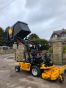 JCB FM25 RIDE ON LAWN MOWER, RUNS, WORKS, CUTS, HIGHTIP COLLECTOR, IN GOOD CONDITION, ONLY 300 HOURS