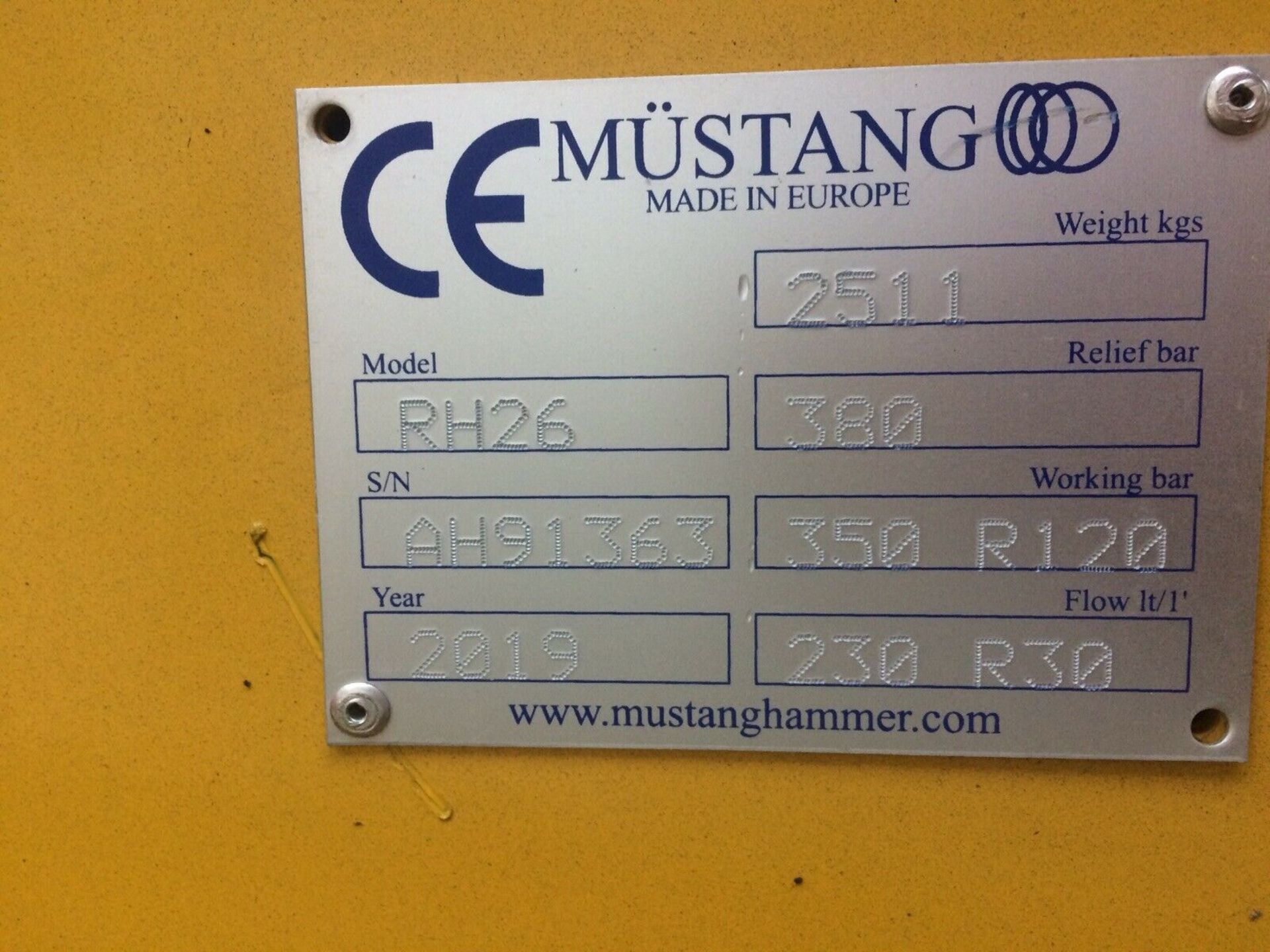 MUSTANG RH26 POWERFUL 2.6 TON CONCRETE CRUSHER / HYDRAULIC PULVERIZER / MUNCHER *PLUS VAT* - Image 5 of 5