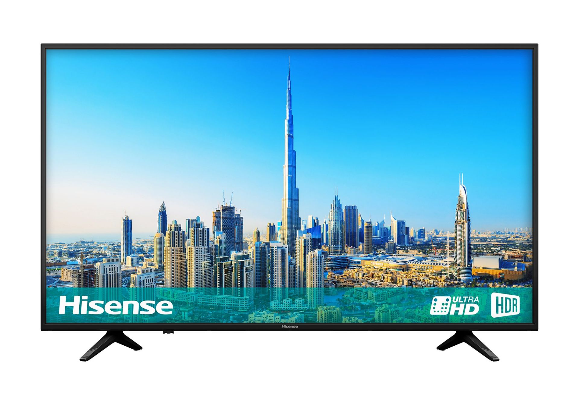 HISENSE 43-INCH 4K ULTRA HD HDR SMART TV C/W POWER CABLE & REMOTE, IN PERFECT WORKING ORDER *NO VAT*