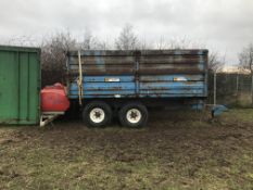 MICHAEL BRUNTON 10 TON TWIN AXLE DOUBLE SIDED TIPPING FARM TRAILER *PLUS VAT*