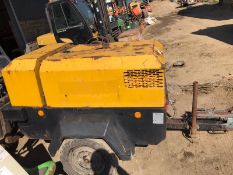 INGERSOLL RAND COMPRESSOR, RUNS AND MAKES AIR, DEUTZ ENGINE *PLUS VAT*