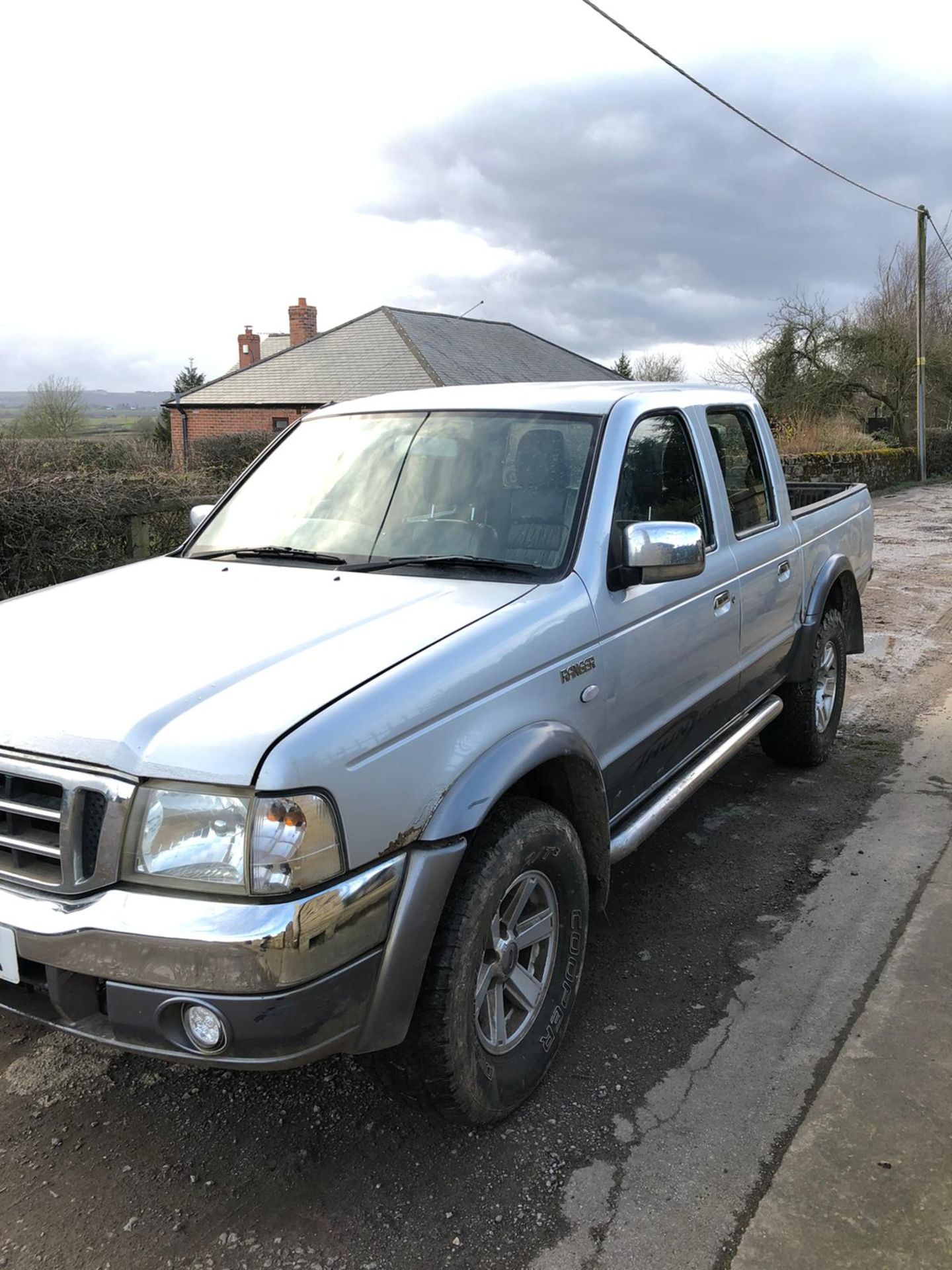 2006/06 REG FORD RANGER XLT THUNDER 2.5 DIESEL PICK-UP SILVER, 4 WHEEL DRIVE *NO VAT* - Image 3 of 8