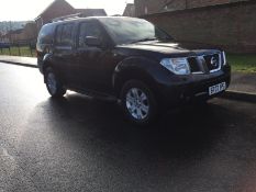 2007/07 REG NISSAN PATHFINDER AVENTURA DCI BLACK 7 SEATER *NO VAT*