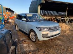 2015/15 REG LAND ROVER RANGE ROVER VOGUE SE SDV8 4.4L SILVER DIESEL 4X4, SHOWING 1 FORMER KEEPER