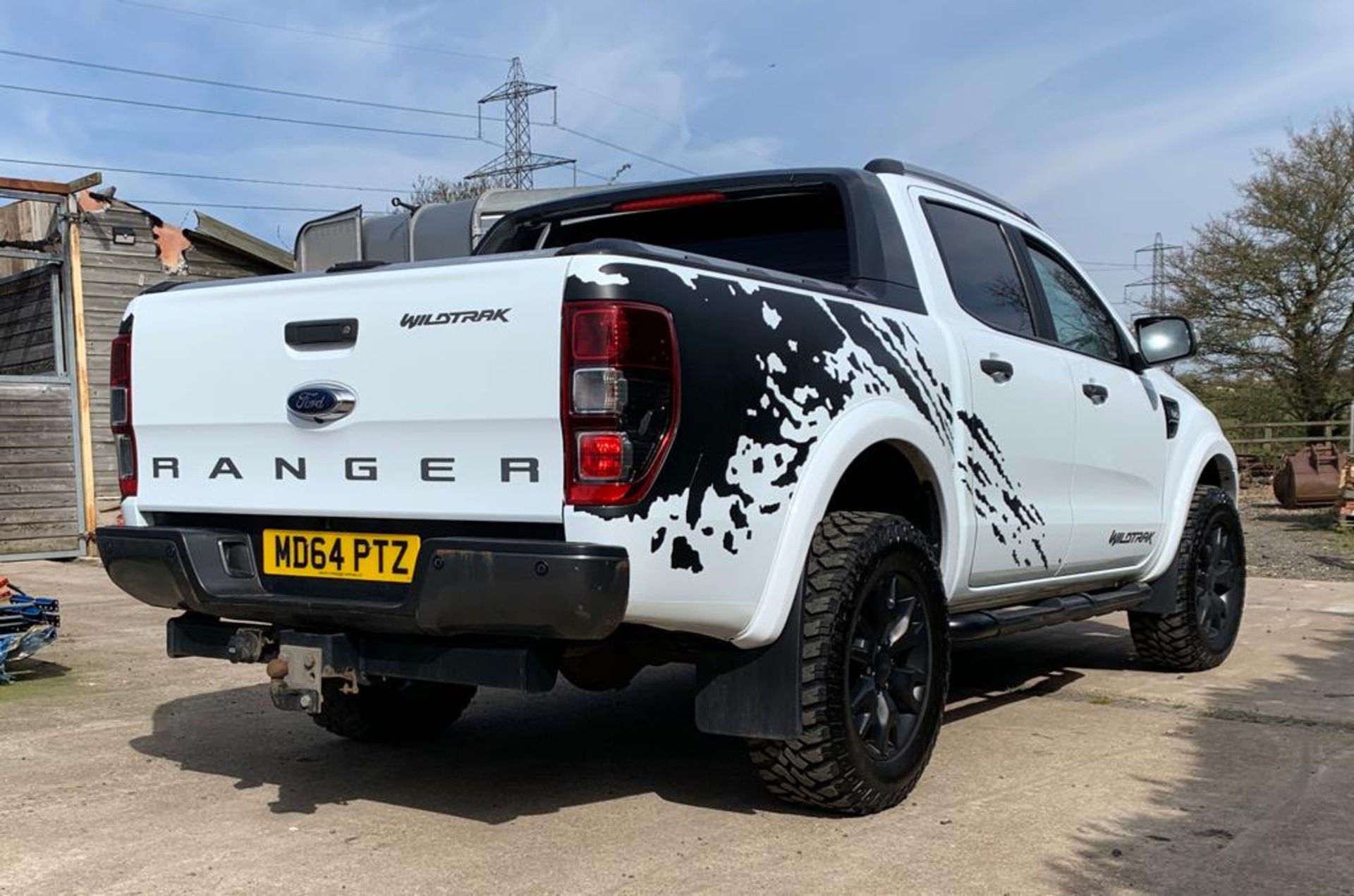 2015/64 REG FORD RANGER WILDTRAK 4X4 WHITE PICK-UP TDCI 3.2L AUTOMATIC, SHOWING 1 FORMER KEEPER - Image 12 of 13