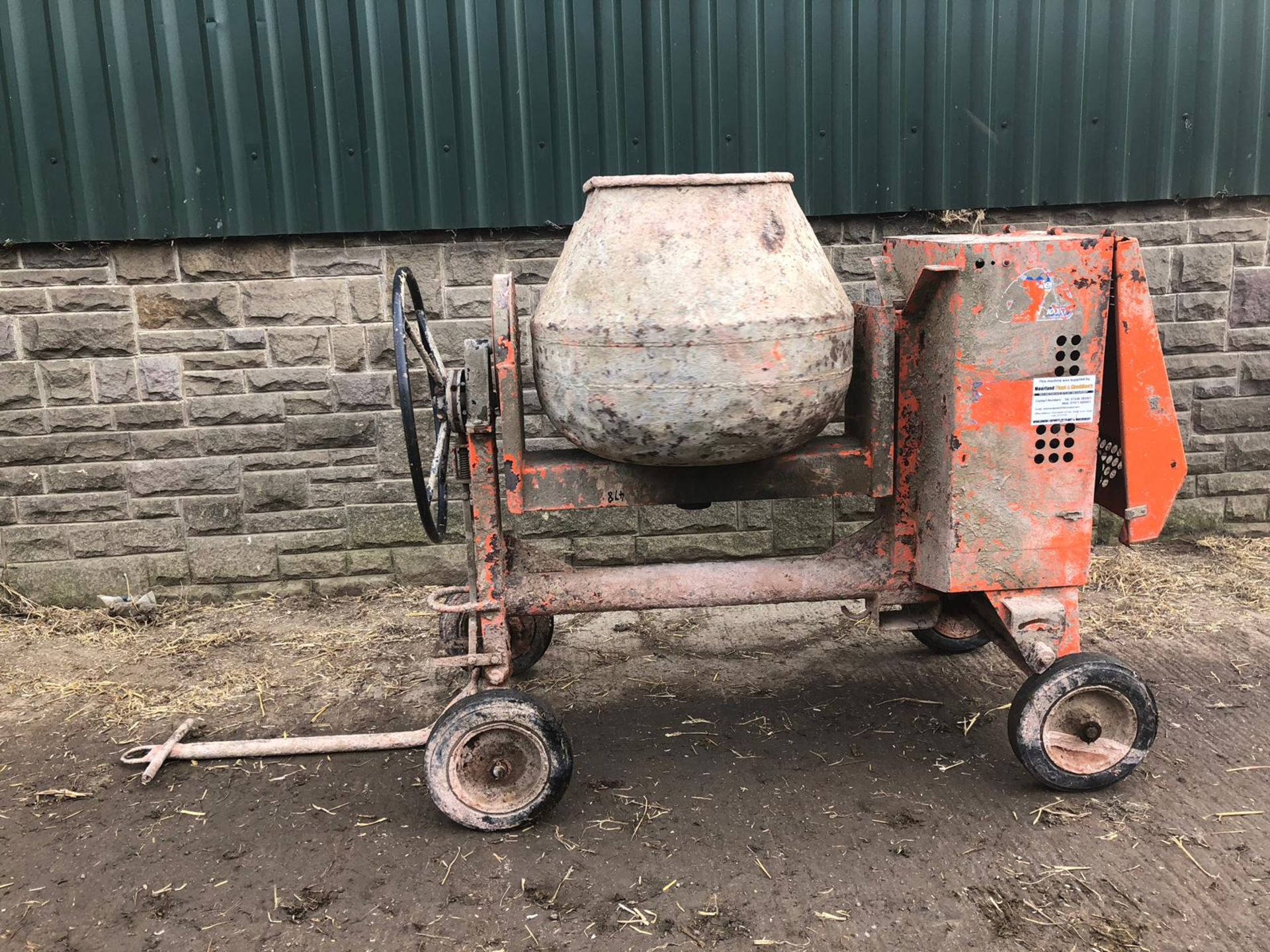 2008 BELLE PM20 PREMIER 100XT ELECTRIC START HEAVY DUTY SITE MIXER *PLUS VAT* - Image 3 of 10