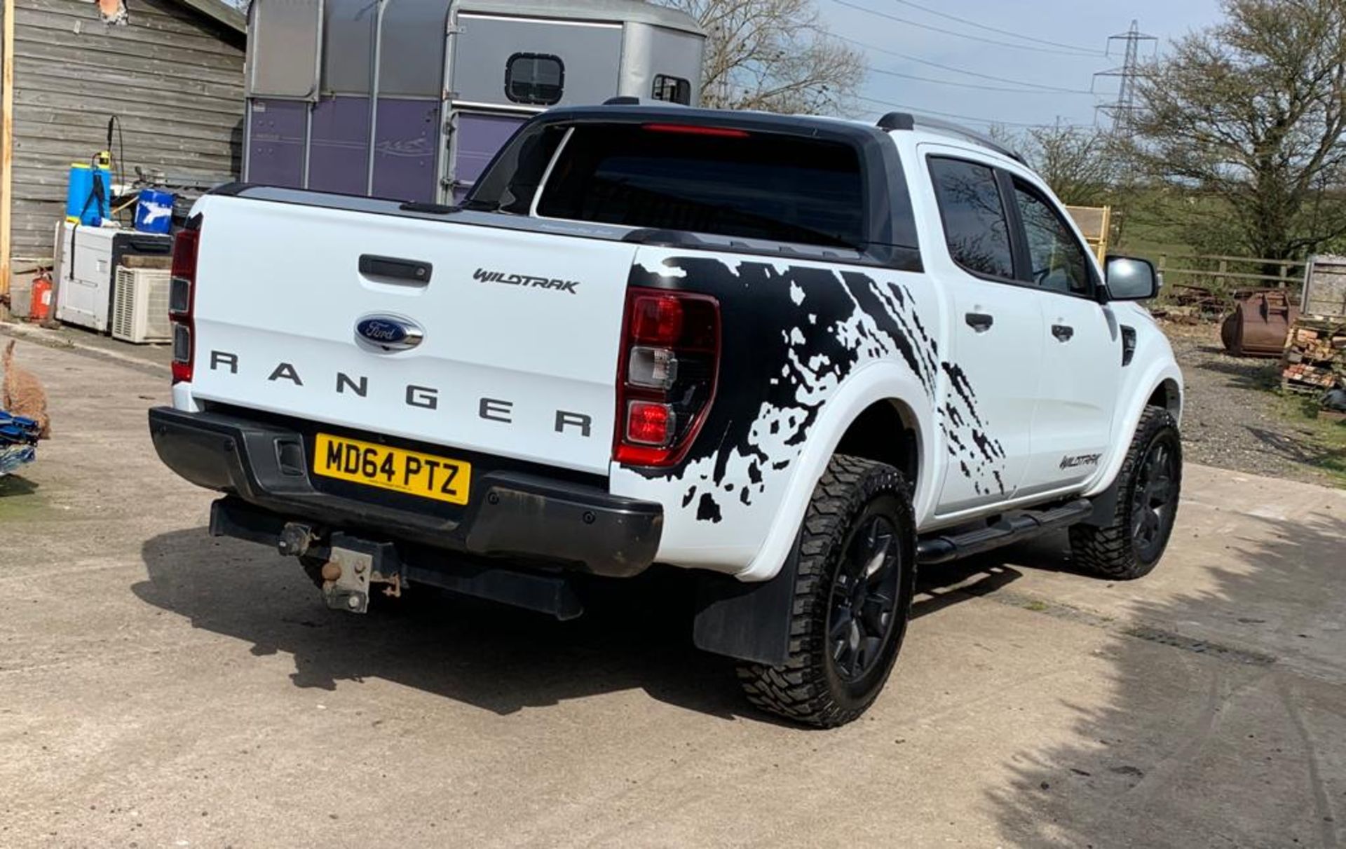 2015/64 REG FORD RANGER WILDTRAK 4X4 WHITE PICK-UP TDCI 3.2L AUTOMATIC, SHOWING 1 FORMER KEEPER - Image 13 of 13