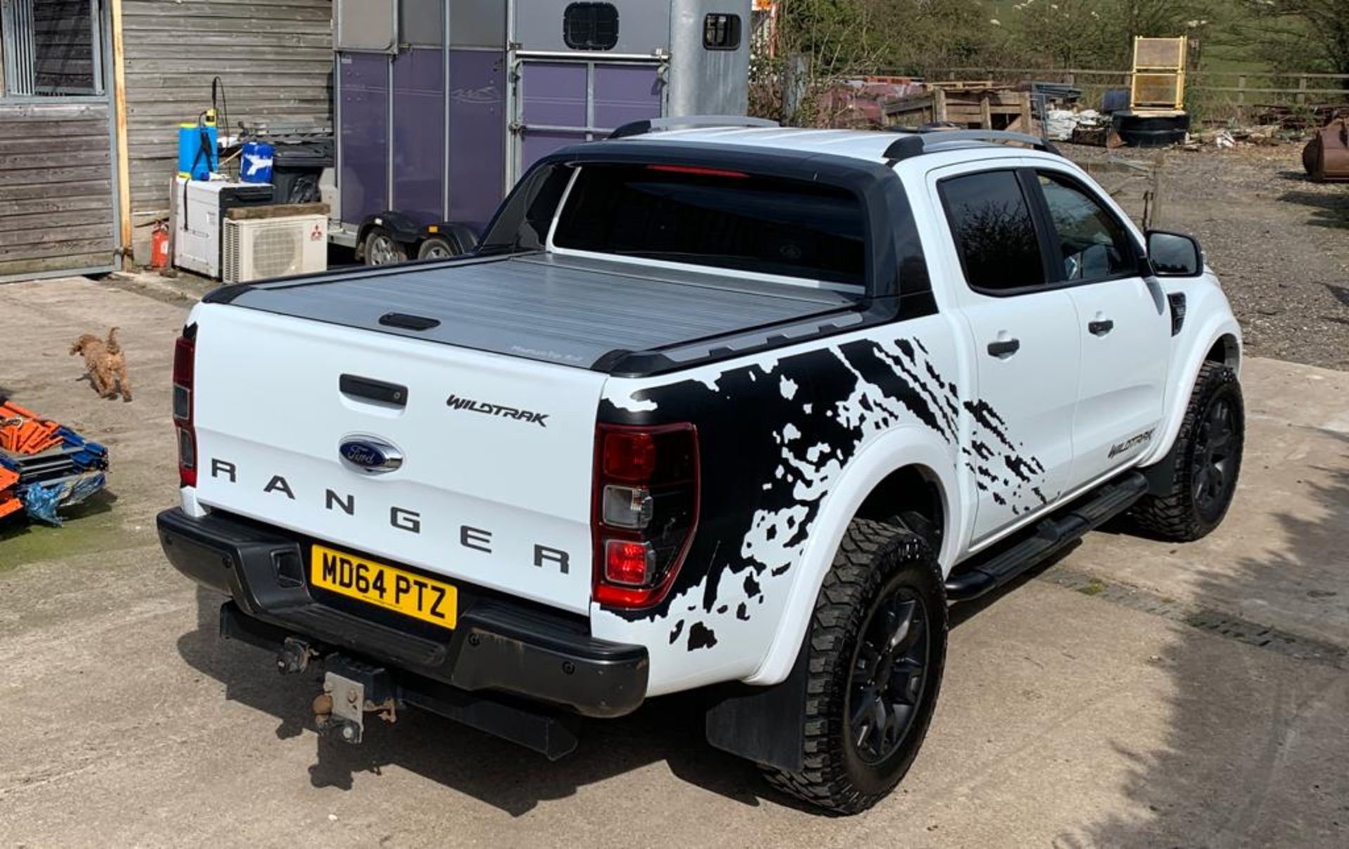 2015/64 REG FORD RANGER WILDTRAK 4X4 WHITE PICK-UP TDCI 3.2L AUTOMATIC, SHOWING 1 FORMER KEEPER - Image 11 of 13