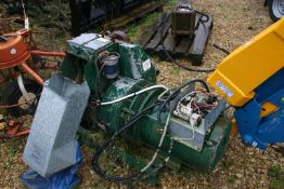 LEROY SOMER LISTER GENERATOR, 9.2 KVA 240 VOLT, FITTED WITH LISTER 2 CYLINDER ENGINE, ELECTRIC START