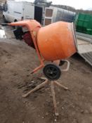 BELLE CEMENT MIXER, YEAR 2012, C/W STAND IN WORKING ORDER *NO VAT*