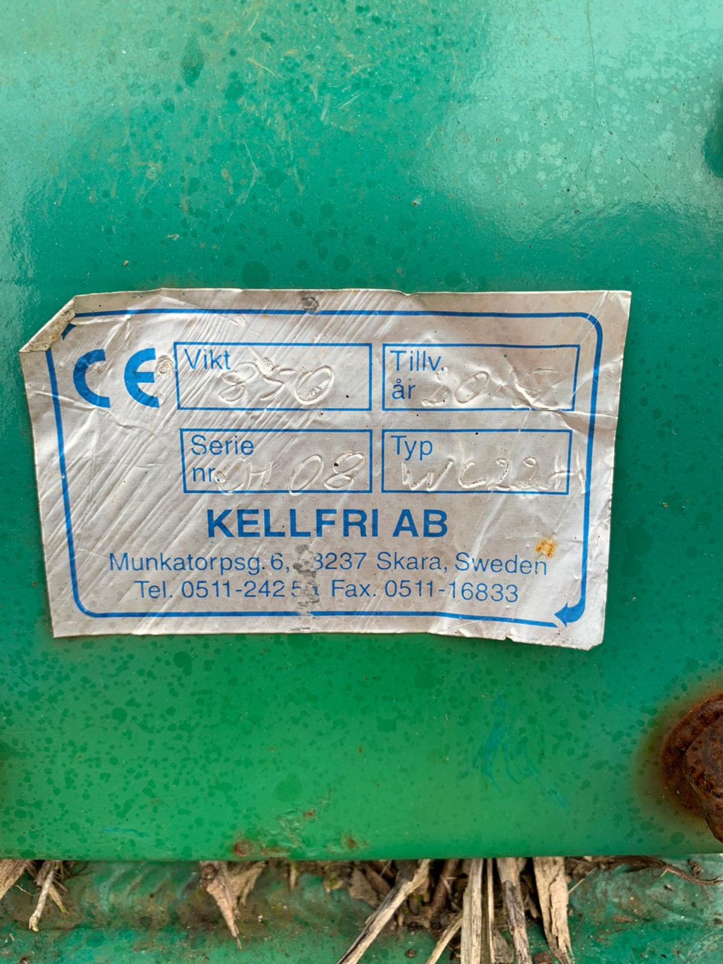 KELLFRI 850 PTO DRIVEN WOOD CHIPPER, YEAR 2015, RUNS, WORKS AND CHIPS *PLUS VAT* - Bild 6 aus 11