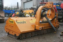TEAGLE TBM 200 BECCI SUPER SERIES HYDRAULIC OFFSET FLAIL MOWER, HARDLY USED *PLUS VAT*