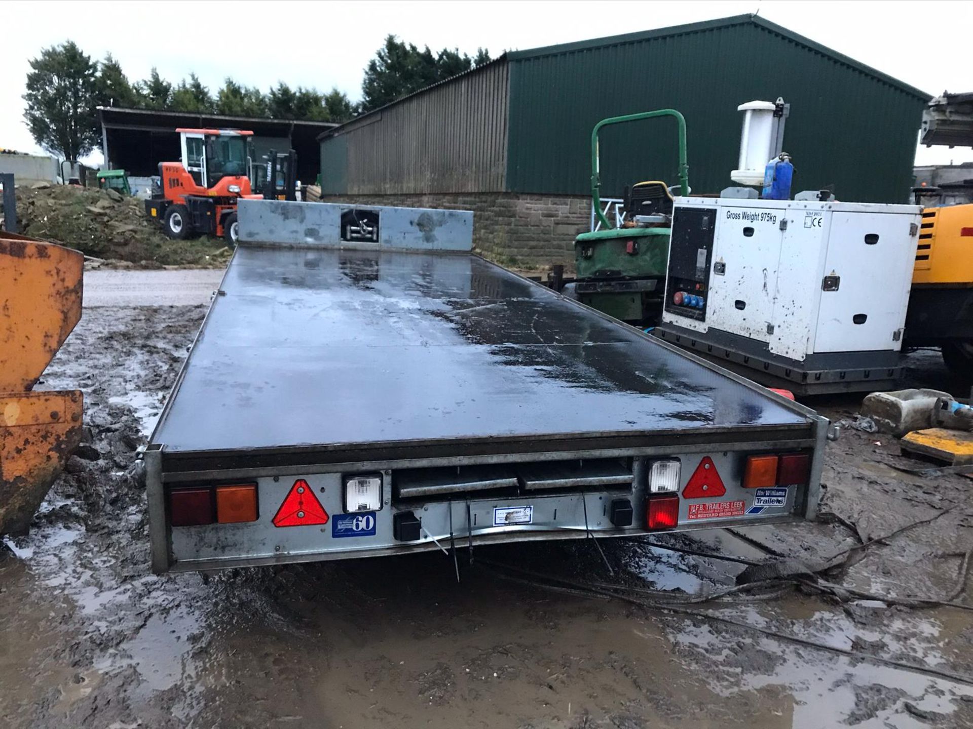 IFOR WILLIAMS TRI-AXLE FLATBED TRAILER WITH WINCH, YEAR 2019 *PLUS VAT* - Image 3 of 6