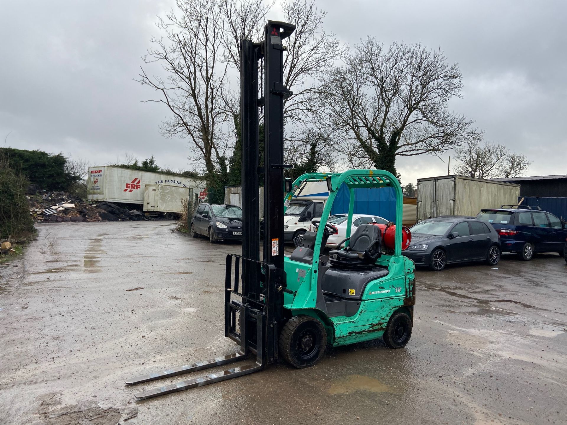 2008 MITSUBISHI FG18 1.8 TON GAS FORKLIFT, SIDE SHIFT, RUNS WELL & ALL OPERATIONS WORKING *PLUS VAT* - Image 4 of 5