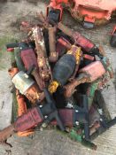 PALLET OF USED ROCK BREAKERS, MODEL ECOAIR ETC *PLUS VAT*