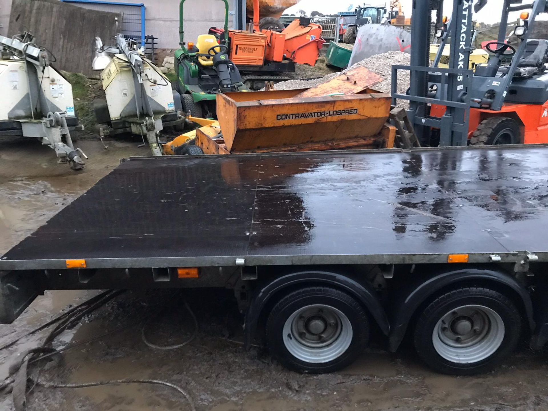IFOR WILLIAMS TRI-AXLE FLATBED TRAILER WITH WINCH, YEAR 2019 *PLUS VAT* - Image 6 of 6