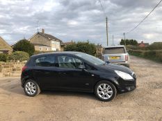 2009/59 REG VAUXHALL CORSA DESIGN 1.4 PETROL BLACK 5DR HATCHBACK *NO VAT*