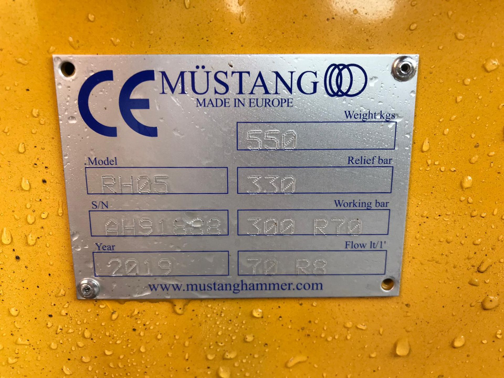 MUSTANG RH05 HYDRAULIC ROTATING PULVERISER, YEAR 2019, NEW & UNUSED, 8-12 TON EXCAVATOR *PLUS VAT* - Bild 5 aus 5