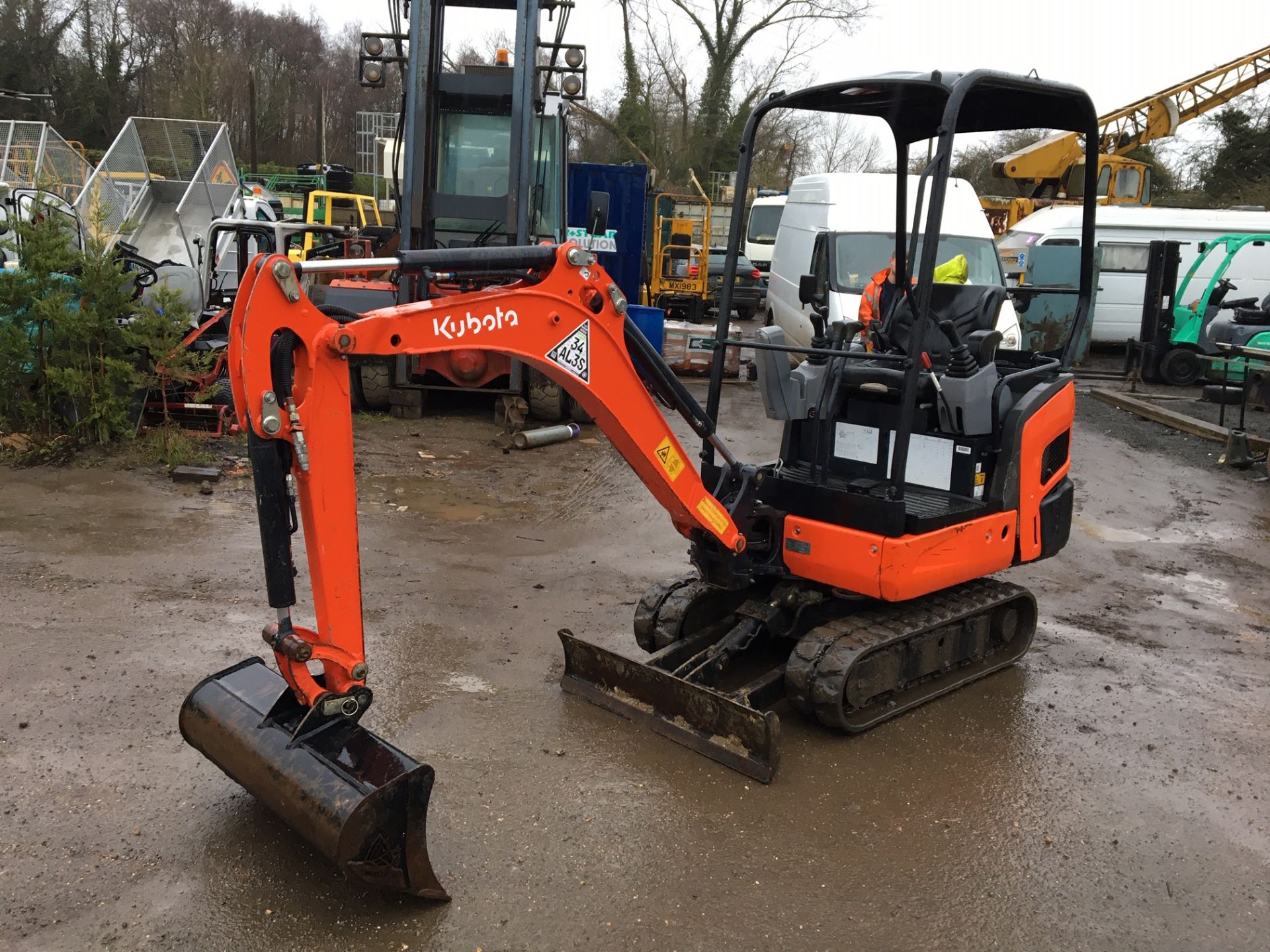 2015 KUBOTA KX015-4 TRACKED CRAWLER EXCAVATOR / MINI DIGGER, 1340 HOURS. READY FOR WORK *PLUS VAT* - Bild 4 aus 7