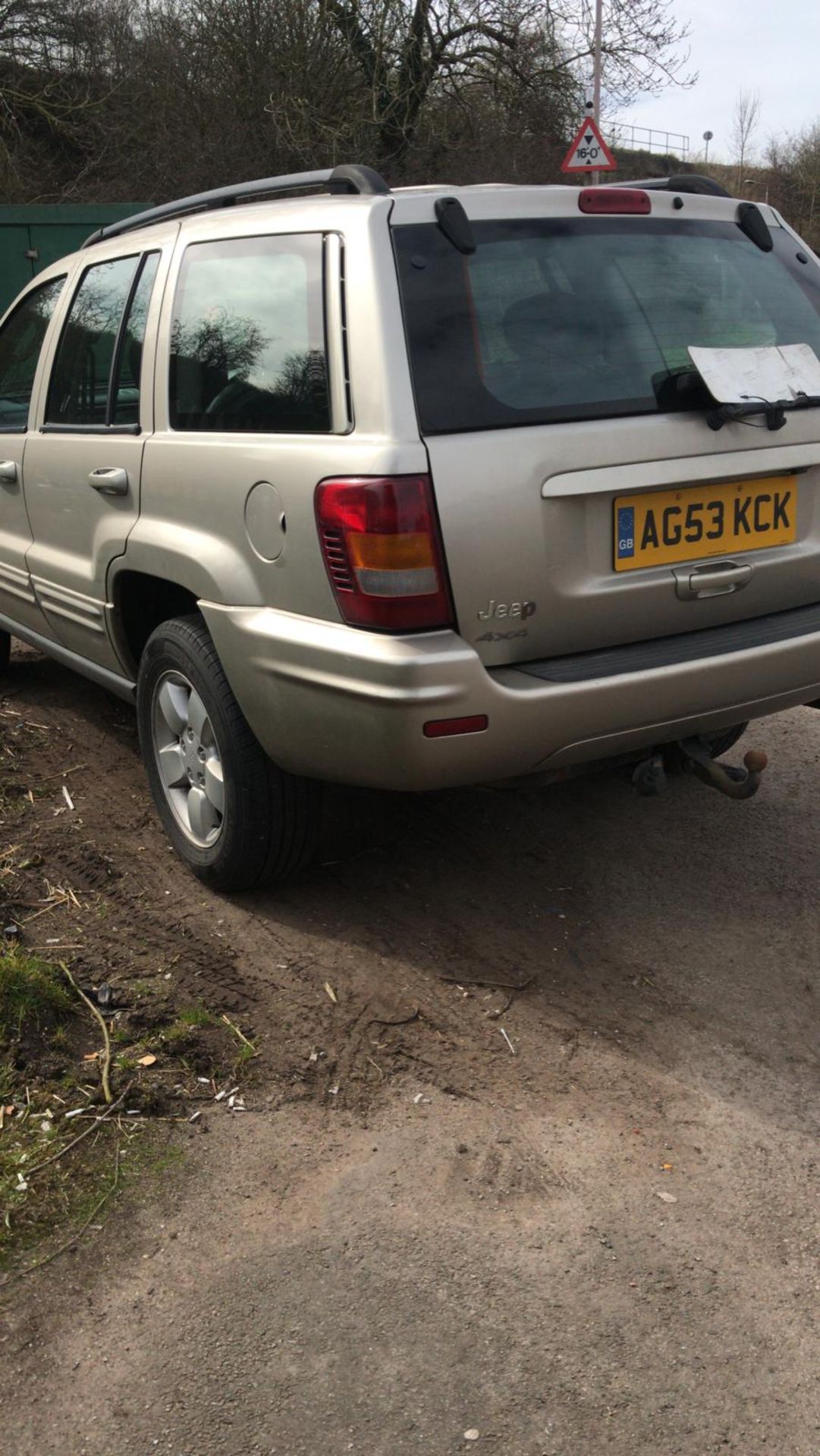 2003/53 REG JEEP GRAND CHEROKEE CRD LTD AUTO 2.7L GREY *NO VAT* - Image 4 of 9