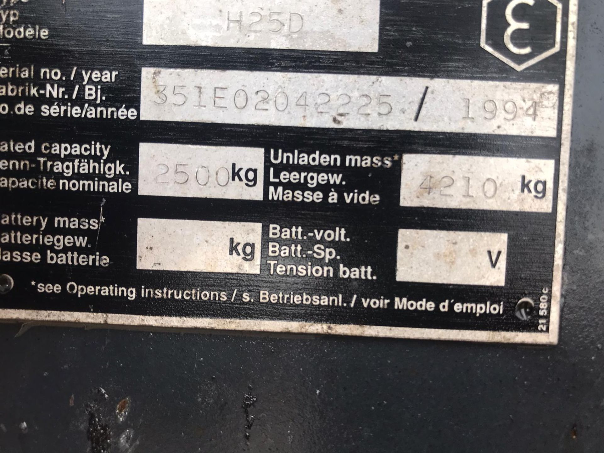 1994 LINDE LANSING FORKLIFT, RUNS, DRIVES AND LIFTS, 360 HOURS *PLUS VAT* - Image 5 of 6