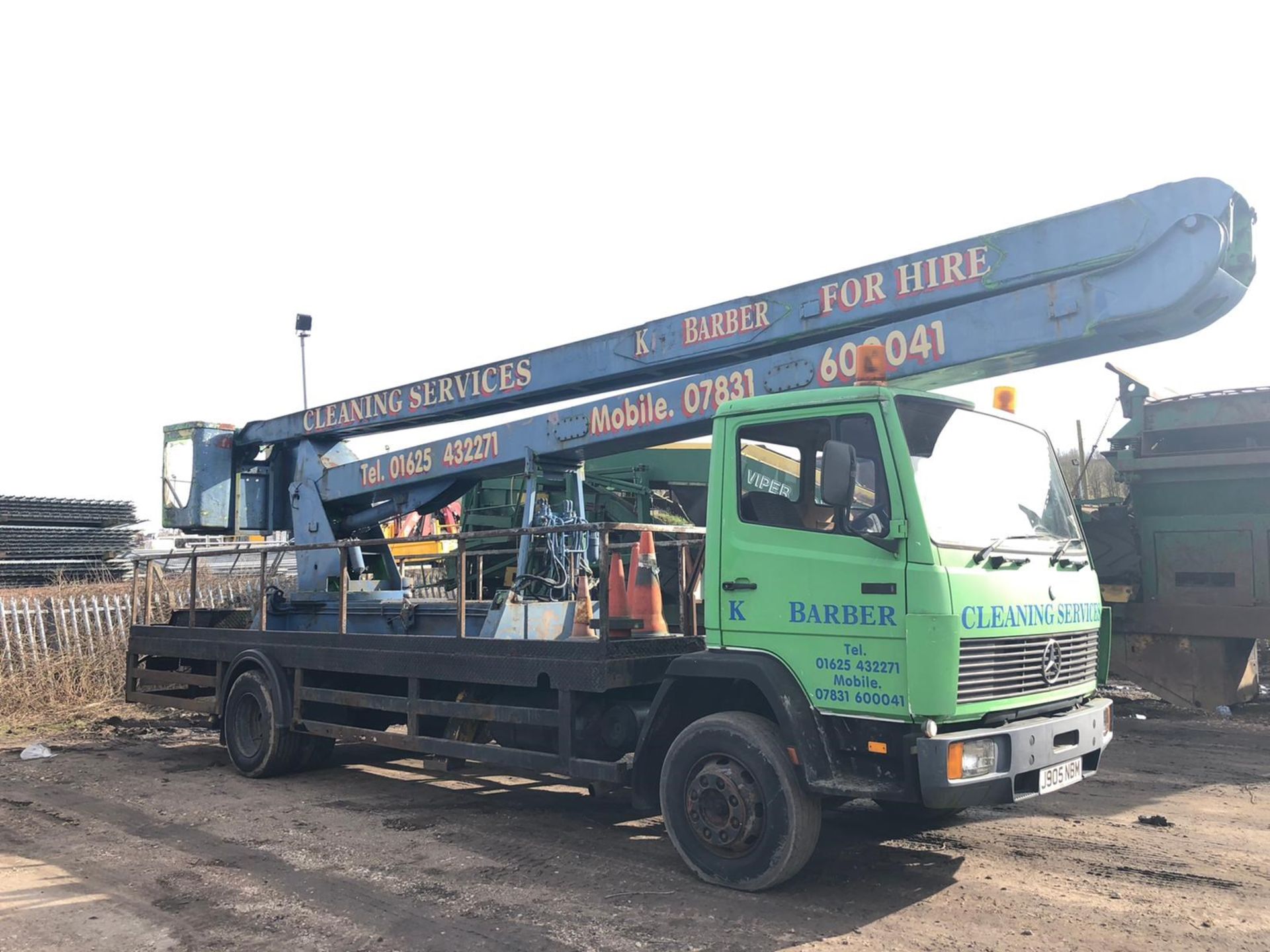 1991/J REG MERCEDES WOERTH MEDIUM CVS 1314-13 SCISSOR LIFT TWIN WHEEL LORRY *PLUS VAT*